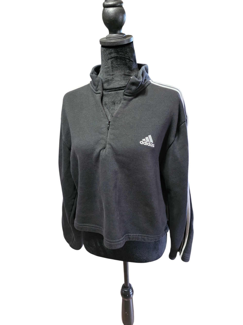 Adidas Black Sweater Crop